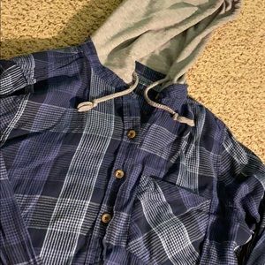 Hoodie flannel